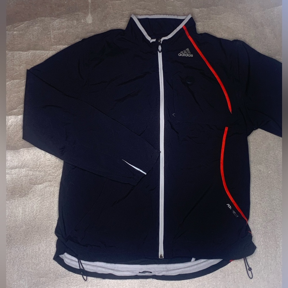 Y2k streetwear adidas black lightweight jacket/vest